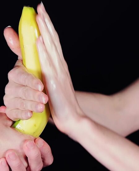 Banana misolidan foydalanib a'zoni ko'paytirish uchun massaj